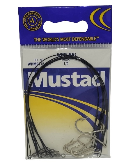 Mustad Wire Rig - 1/0 Hook 6pk